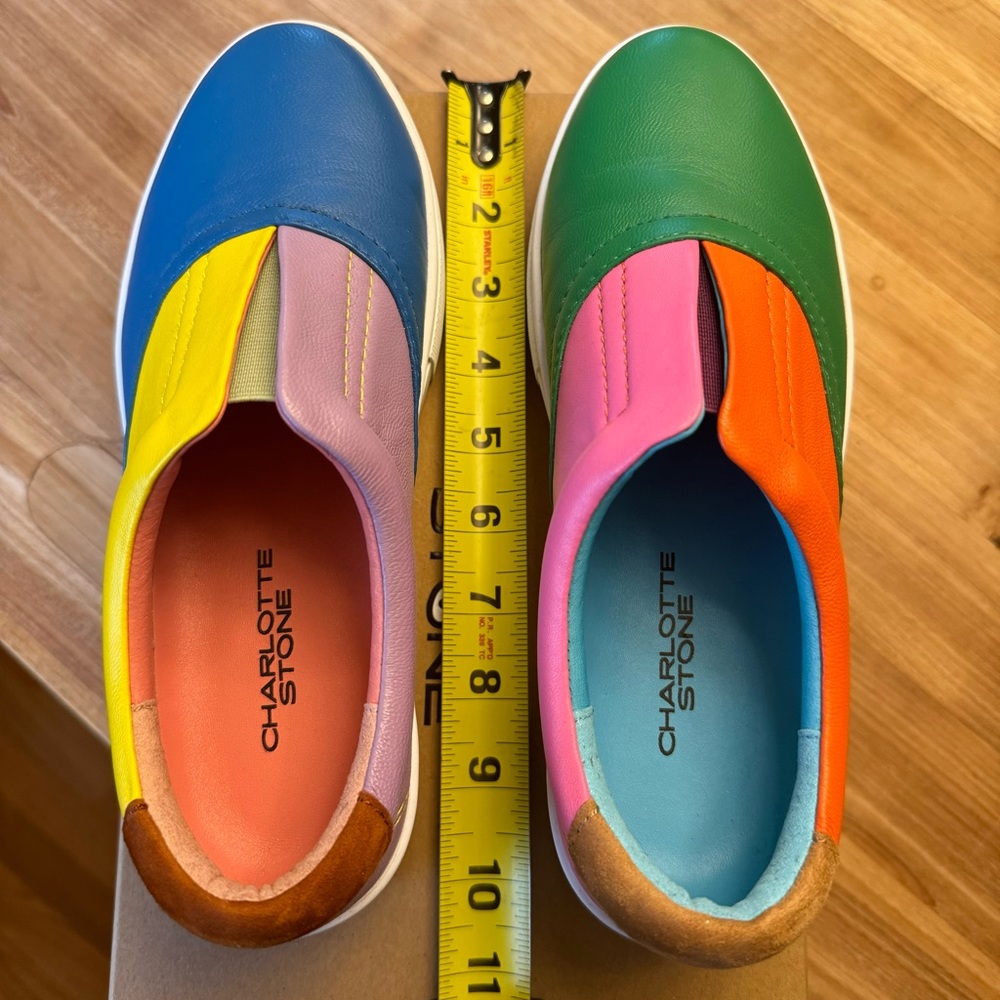 PRIDE Charlotte Stone Arianne colorful flats Carnival size 7 mismatched sneakers - Picture 14 of 16